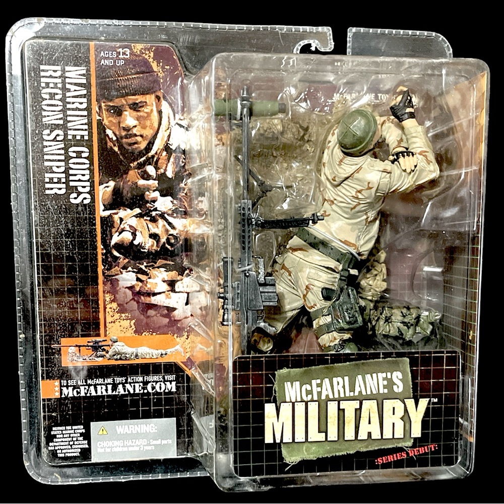 McFarlane's Military MARINE CORPS RECON SNIPER Series Debut Caucasian Figure